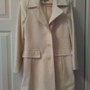 Anne Klein off-white overcoat size M